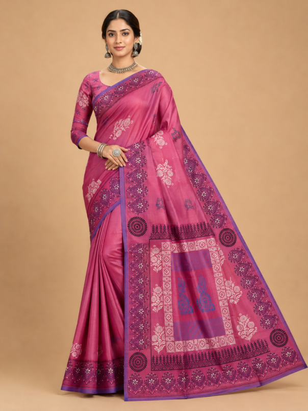 Peacock Heritage Silk Saree